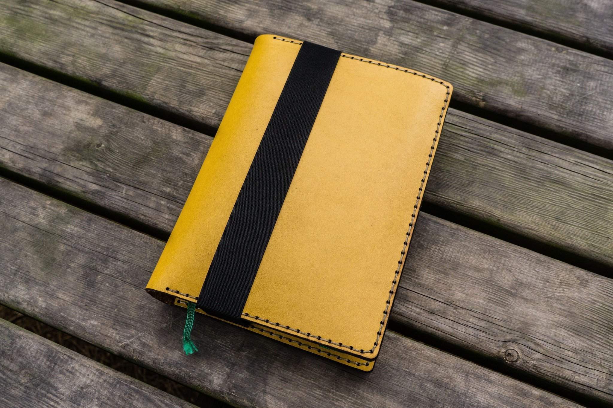 Leather Leuchtturm1917 A5 Notebook Cover - Crazy Horse Forest Green