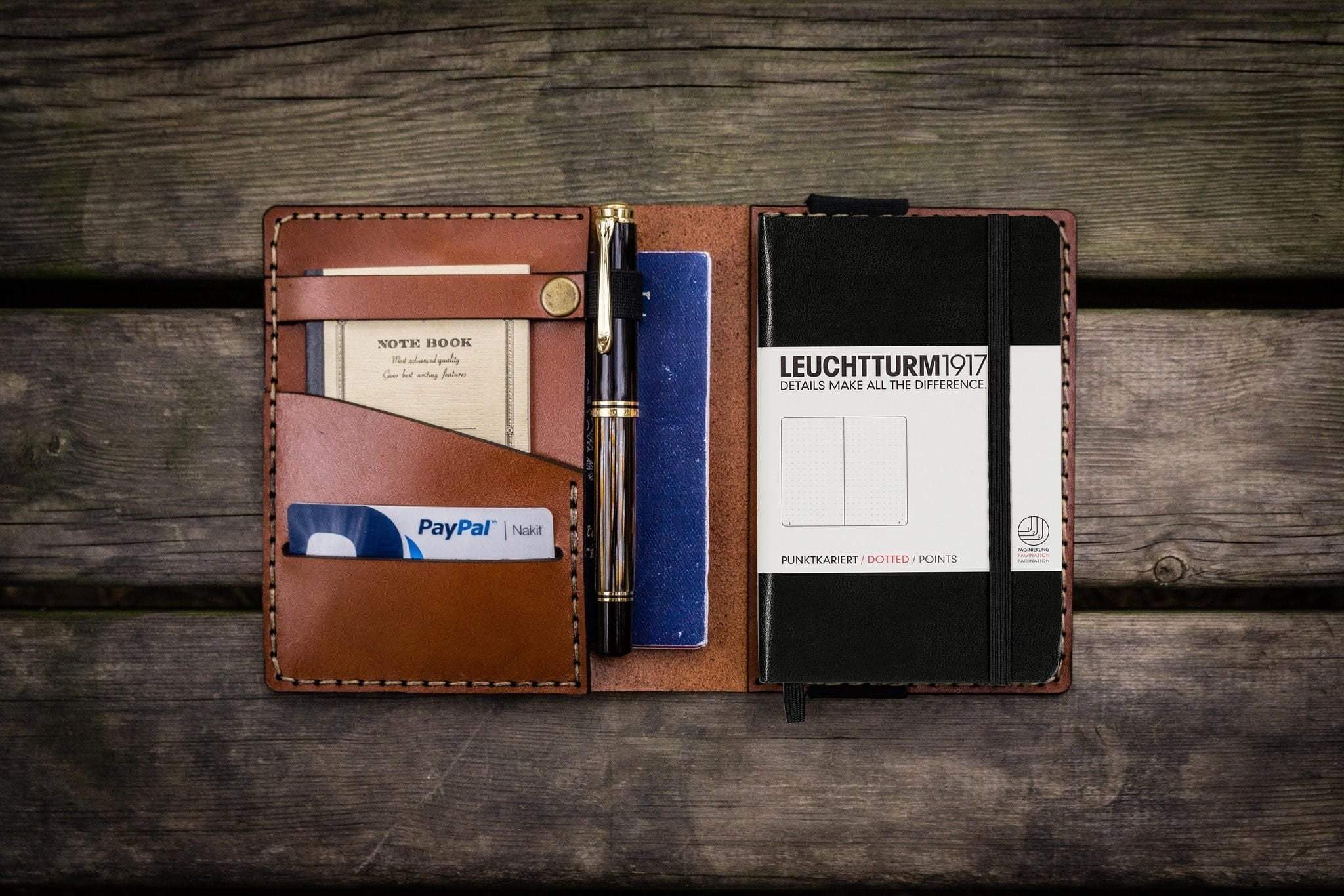 Leather Leuchtturm1917 A6 Notebook Cover - Brown