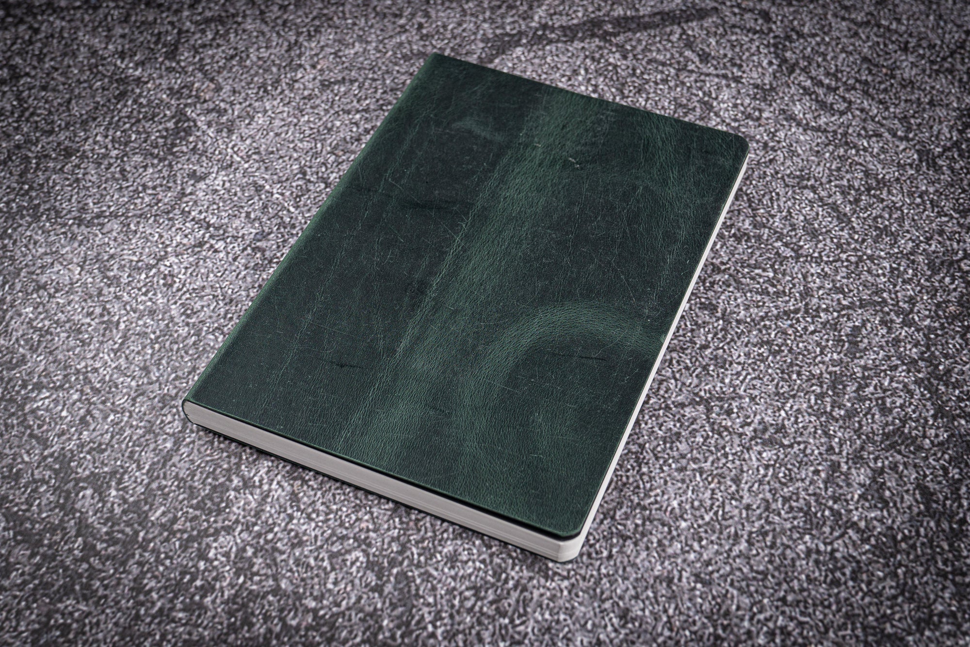 Leather Notebook B6 - Tomoe River Paper - Crazy Horse Forest Green-Galen Leather