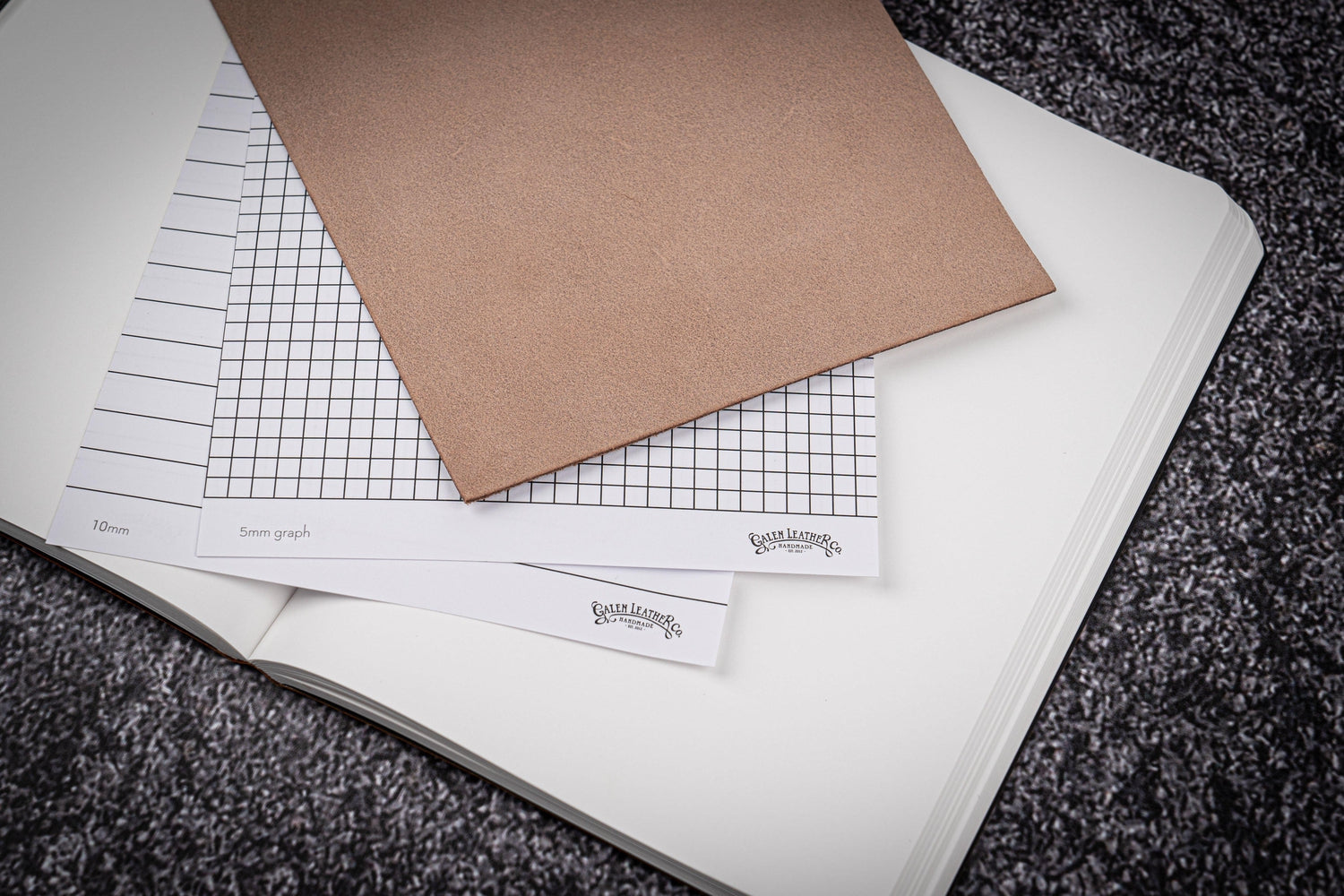 Leather Notebook A6 in Brown - Handcrafted Leather Bound Journal