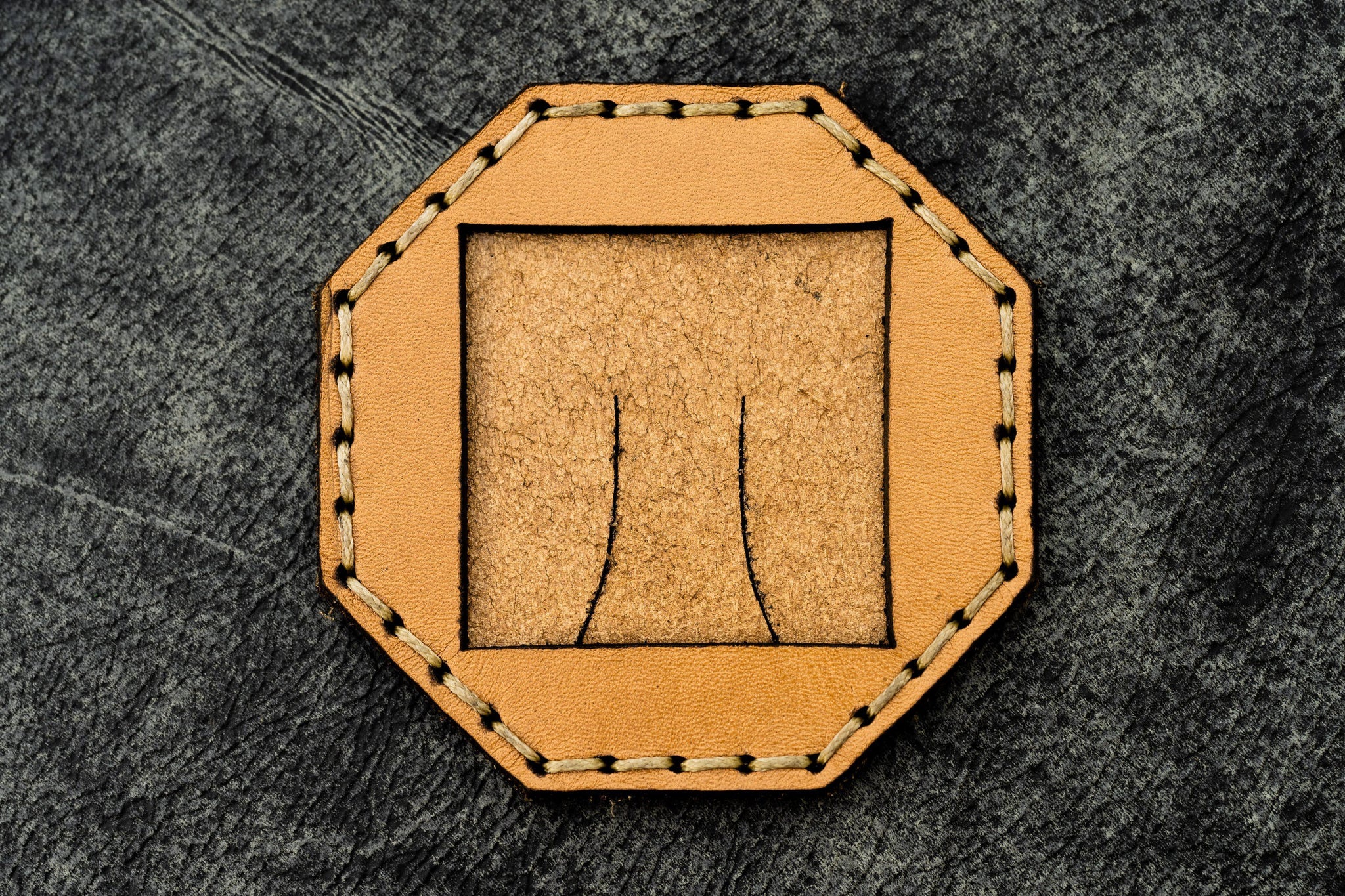 Octogen Photo Frame Handmade Leather Photo Frame Octagon - Galen Leather