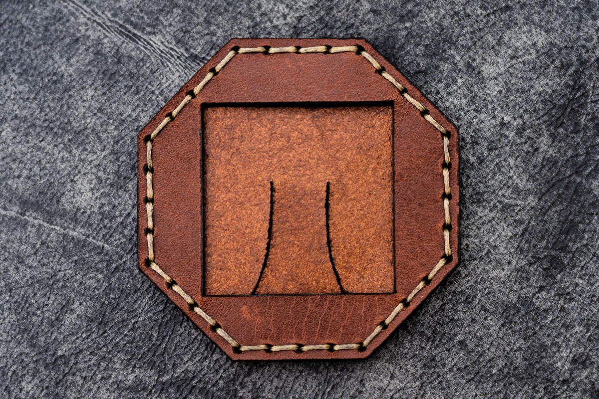 Octogen Photo Frame Handmade Leather Photo Frame Octagon - Galen Leather