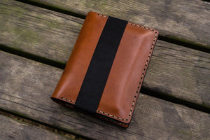 Leather Pocket Moleskine Journal Cover - Brown-Galen Leather