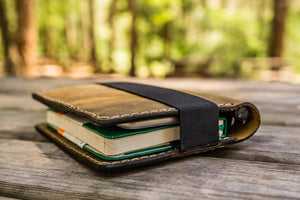 Leather Pocket Moleskine Journal Cover - Crazy Horse Brown-Galen Leather