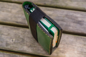 Leather Pocket Moleskine Journal Cover - Green-Galen Leather