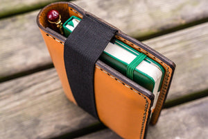 Leather Pocket Moleskine Journal Cover - Orange-Galen Leather