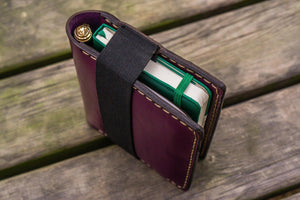 Leather Pocket Moleskine Journal Cover - Purple-Galen Leather