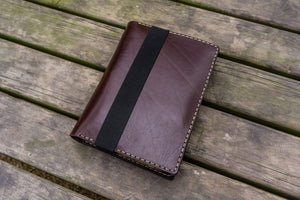 Leather Rhodia A5 Notebook & iPad Mini Cover - Dark Brown-Galen Leather