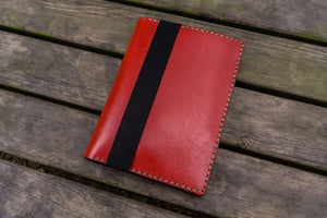 Leather Rhodia A5 Notebook & iPad Mini Cover - Red-Galen Leather