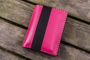 Leather Rhodia A6 Notebook Cover - Pink-Galen Leather