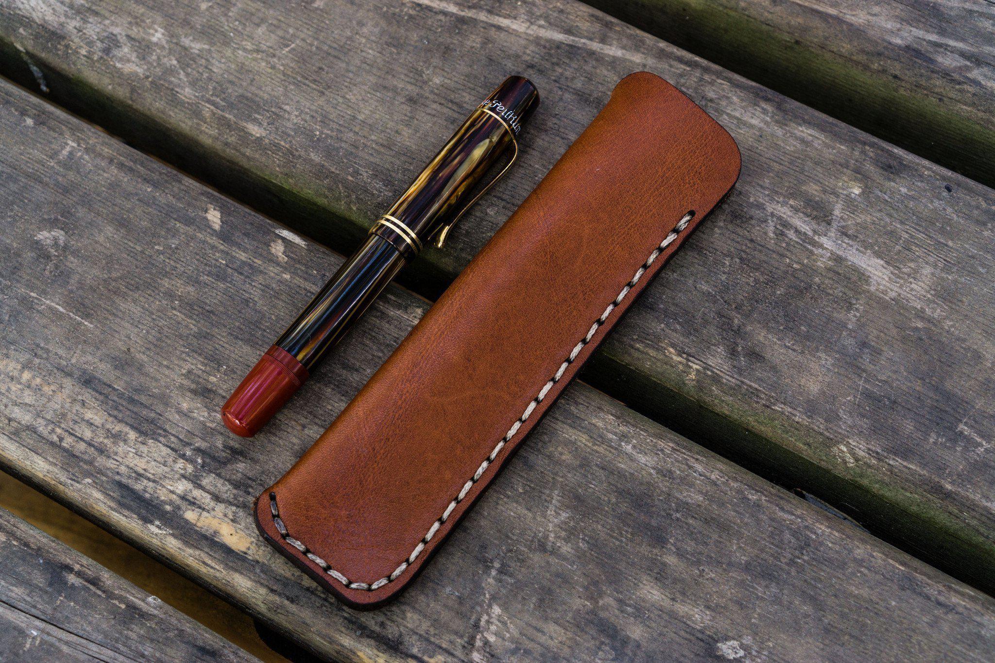 Leather Pen Sleeve | Single Pen Leather Pen Sleeve | Single Pen