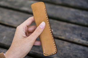 Leather Single Fountain Pen Case / Pen Pouch - Natural-Galen Leather