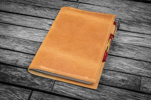Leather Slim B6 Notebook / Planner Cover - Crazy Horse Honey Ochre-Galen Leather