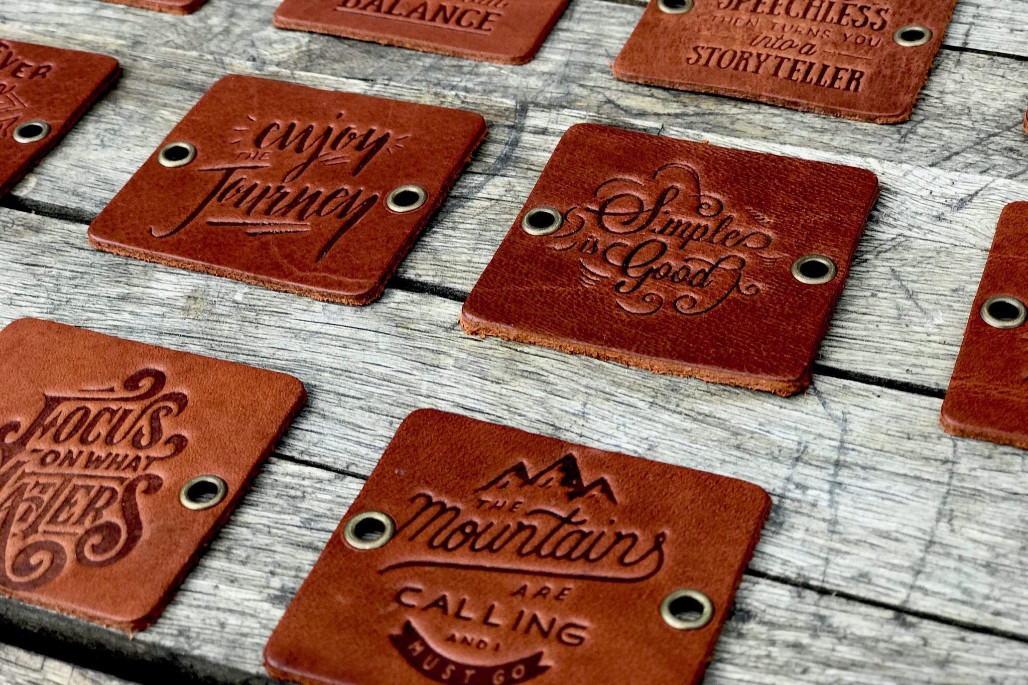 Easy DIY Custom Leather Label Tag - Crafting on the Fly