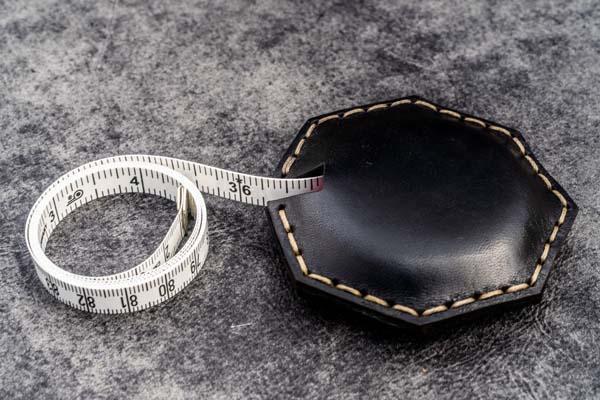 Octagon Leather Tape Measure - Handmade in Turkey - Galen Leather
