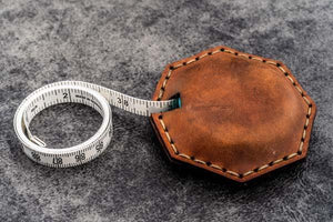 Leather Tape Measure Octagon-Galen Leather