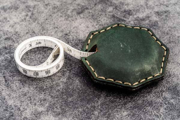 Octagon Leather Tape Measure - Handmade in Turkey - Galen Leather