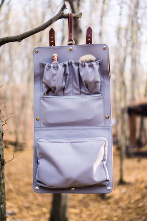 Leather Toiletry / Travel Bag - Brown-Galen Leather