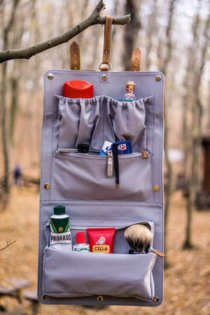 Leather Toiletry / Travel Bag - Crazy Horse Brown-Galen Leather