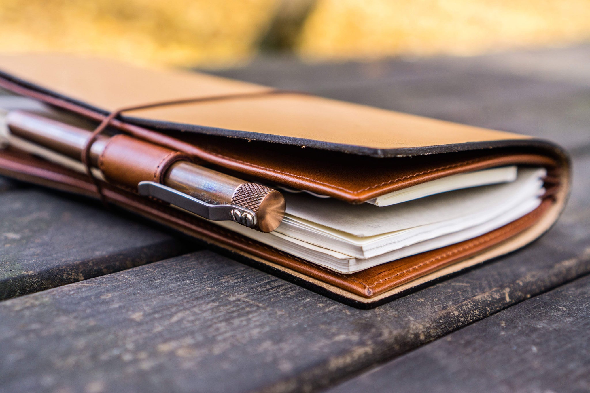 Traveler's Leather Notebook - Passport Size - Camel - Atlas Stationers Traveler's Leather Notebook - Passport Size - Camel - Atlas Stationers