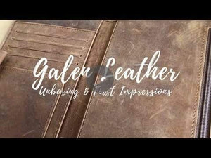 Leather Wallet Insert for Traveler's Notebook - Regular Size - Brown-Galen Leather