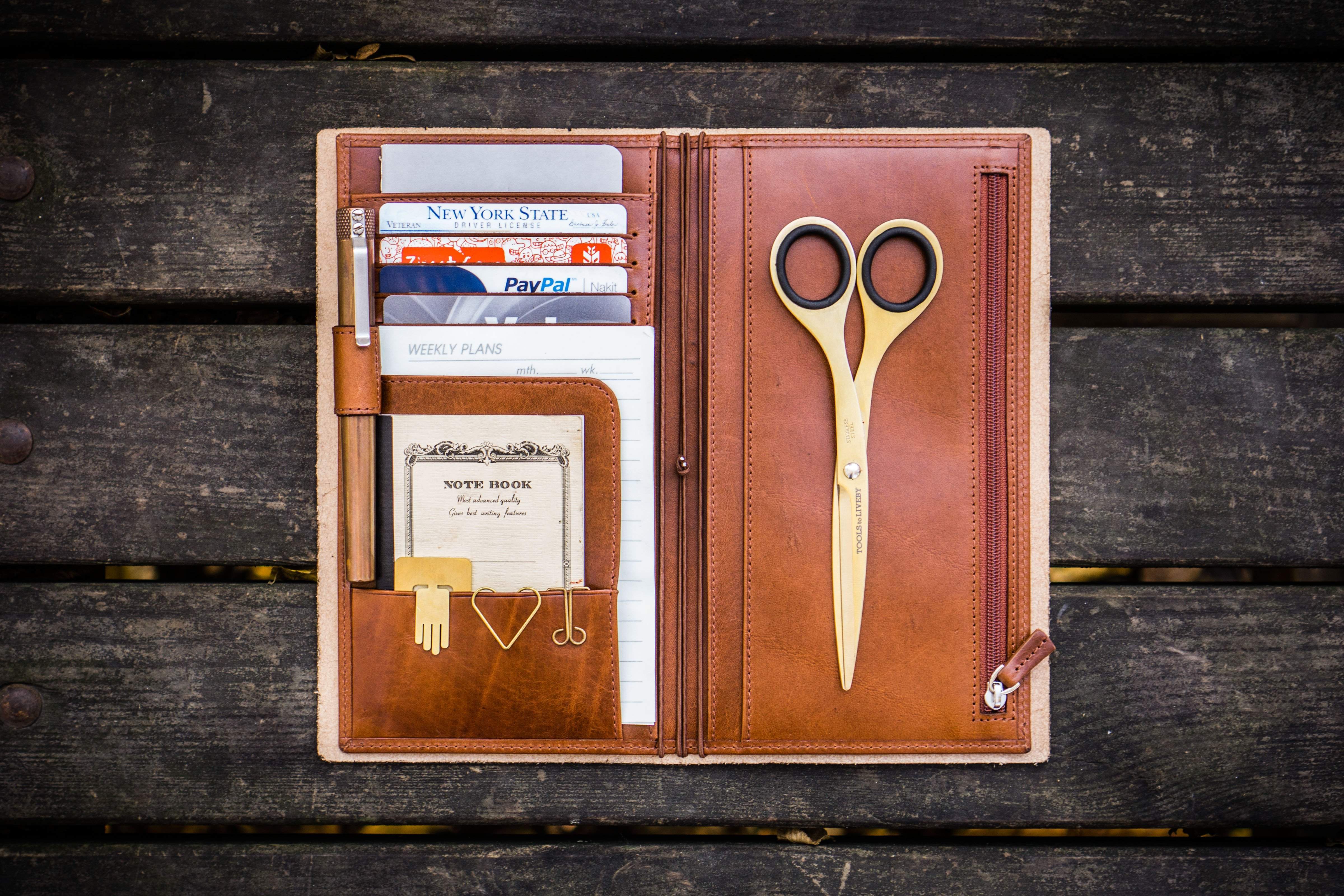 Leather Wallet Insert for Traveler's Notebook - Regular Size