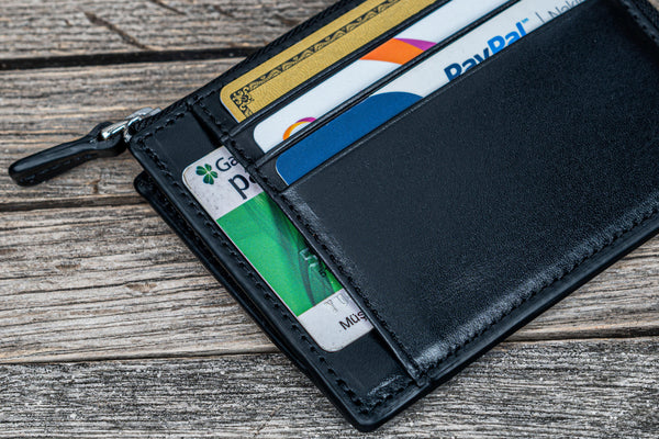 小物 Human Made Leather Zip Wallet Black Human Made Leather Wallet feature bi-fold zip wallet with an