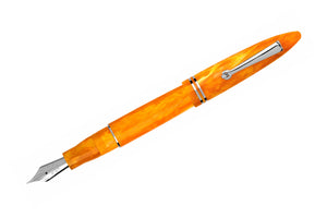 Leonardo Furore Fountain Pen - Arancio Orange RT-Galen Leather