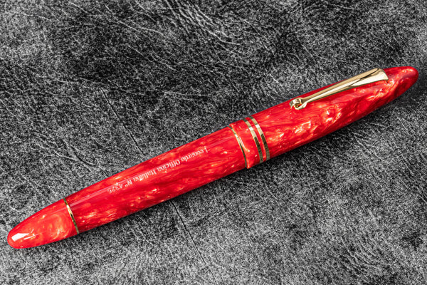 Leonardo Furore Fountain Pen - Red Passion GT - Galen Leather
