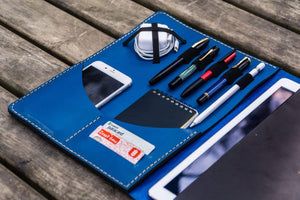 Leuchtturm1917 A4 - A4+ Leather Cover Portfolio - Blue-Galen Leather