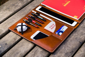 Leuchtturm1917 A4 - A4+ Leather Cover Portfolio - Brown-Galen Leather