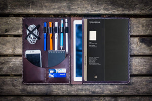 Moleskine Professional Workbook A4 Cover, Leather Compendium - Dark Brown-Galen Leather