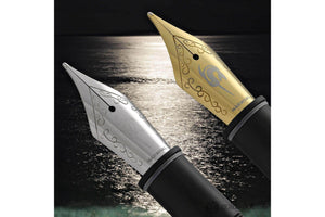 Narwhal Fountain Pen - Merman Green + Leather Pen Sleeve-Galen Leather