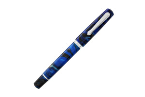 Narwhal Fountain Pen - Schuylkill Marlin Blue + Leather Pen Sleeve-Galen Leather