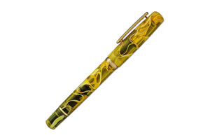 Narwhal Fountain Pen - Yellow Tang + Leather Pen Sleeve-Galen Leather