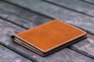 No.06 Leather Passport Holder - Chocolate Brown-Galen Leather