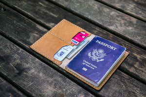 No.06 Leather Passport Holder - Natural-Galen Leather