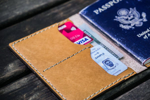 No.06 Leather Passport Holder - Natural-Galen Leather