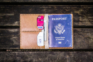No.06 Leather Passport Holder - Natural-Galen Leather