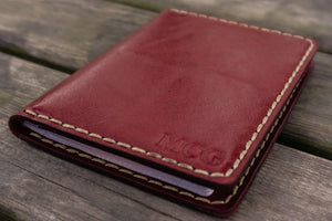 No.06 Leather Passport Holder-Red 1-Galen Leather