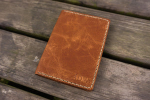 No.06 Leather Passport Holder-Rustic Brown-Galen Leather