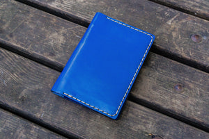 No.33 Personalized Leather Field Notes Cover - Blue-Galen Leather