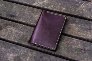 No.33 Personalized Leather Field Notes Cover - Dark Brown-Galen Leather