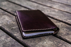 No.33 Personalized Leather Field Notes Cover - Dark Brown-Galen Leather