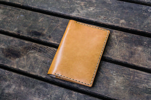 No.33 Personalized Leather Field Notes Cover - Natural-Galen Leather