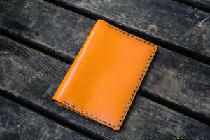 No.33 Personalized Leather Field Notes Cover - Orange-Galen Leather