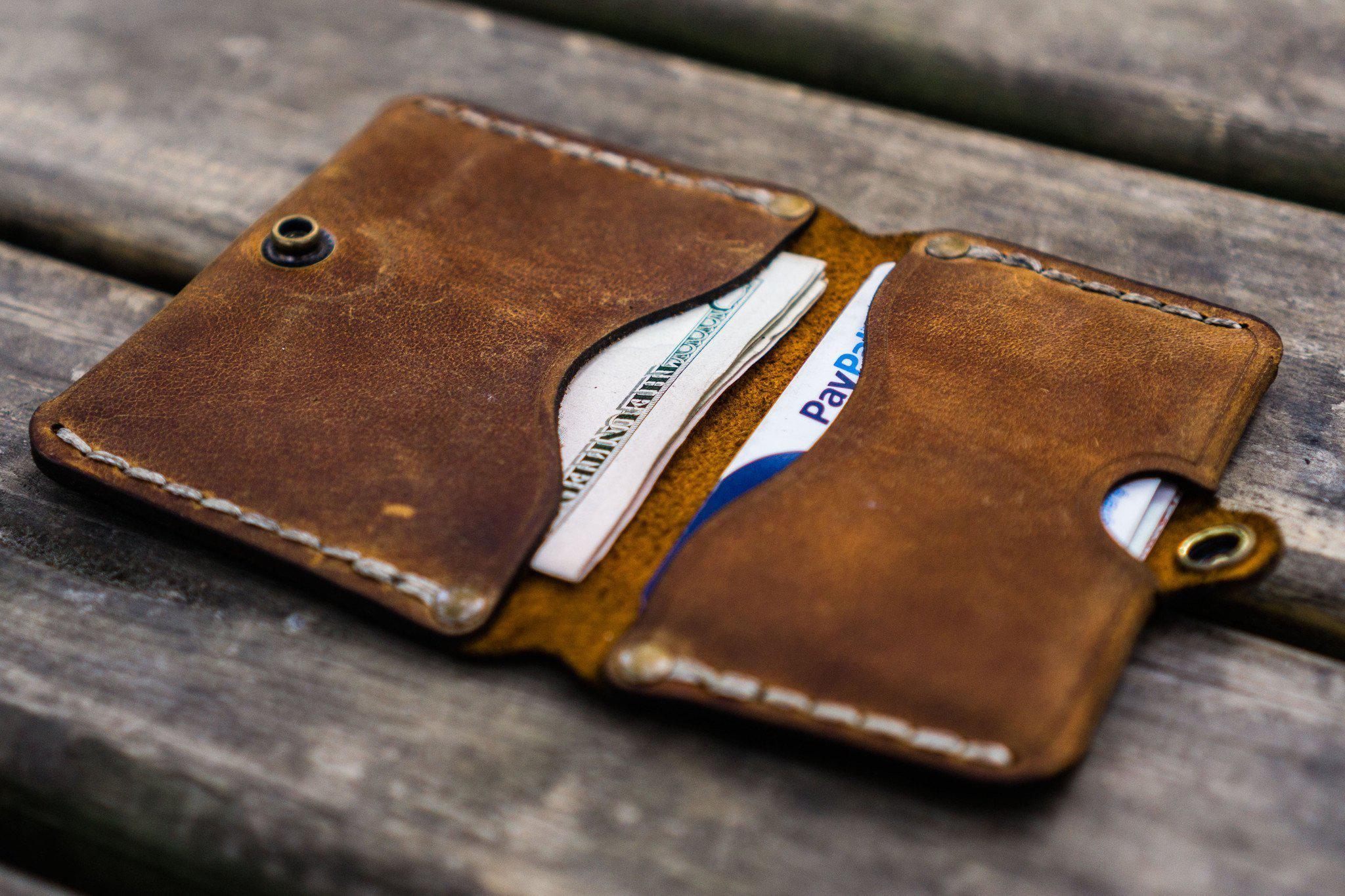 Slim Manhattan Leather Classic Wallet Handmade by Hentley