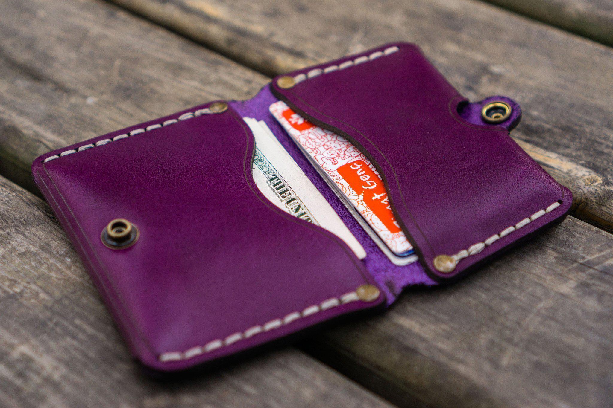  The Tanned Cow Slim Minimalist Wallet for Men Women