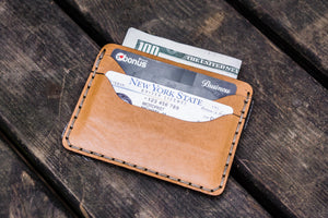 No.40 Handmade Leather Slim Card Wallet - Natural-Galen Leather