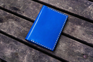 No.44 Personalized Leather Field Notes Cover - Blue-Galen Leather